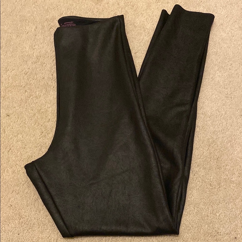Black Faux Leather Leggings
